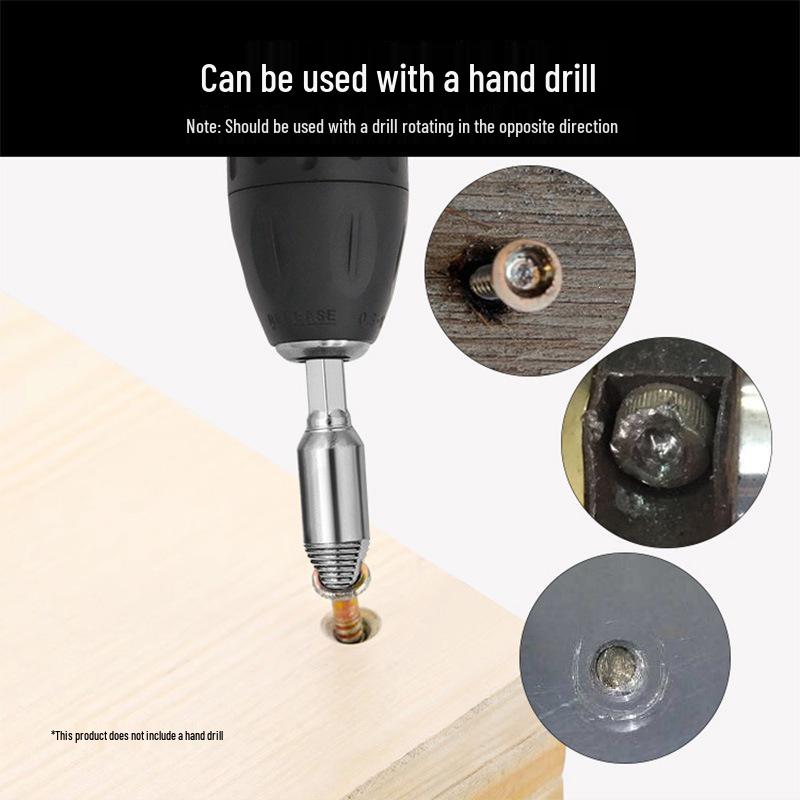 High-Speed Steel Screw & Bolt Extractor for Stripped and Broken Heads
