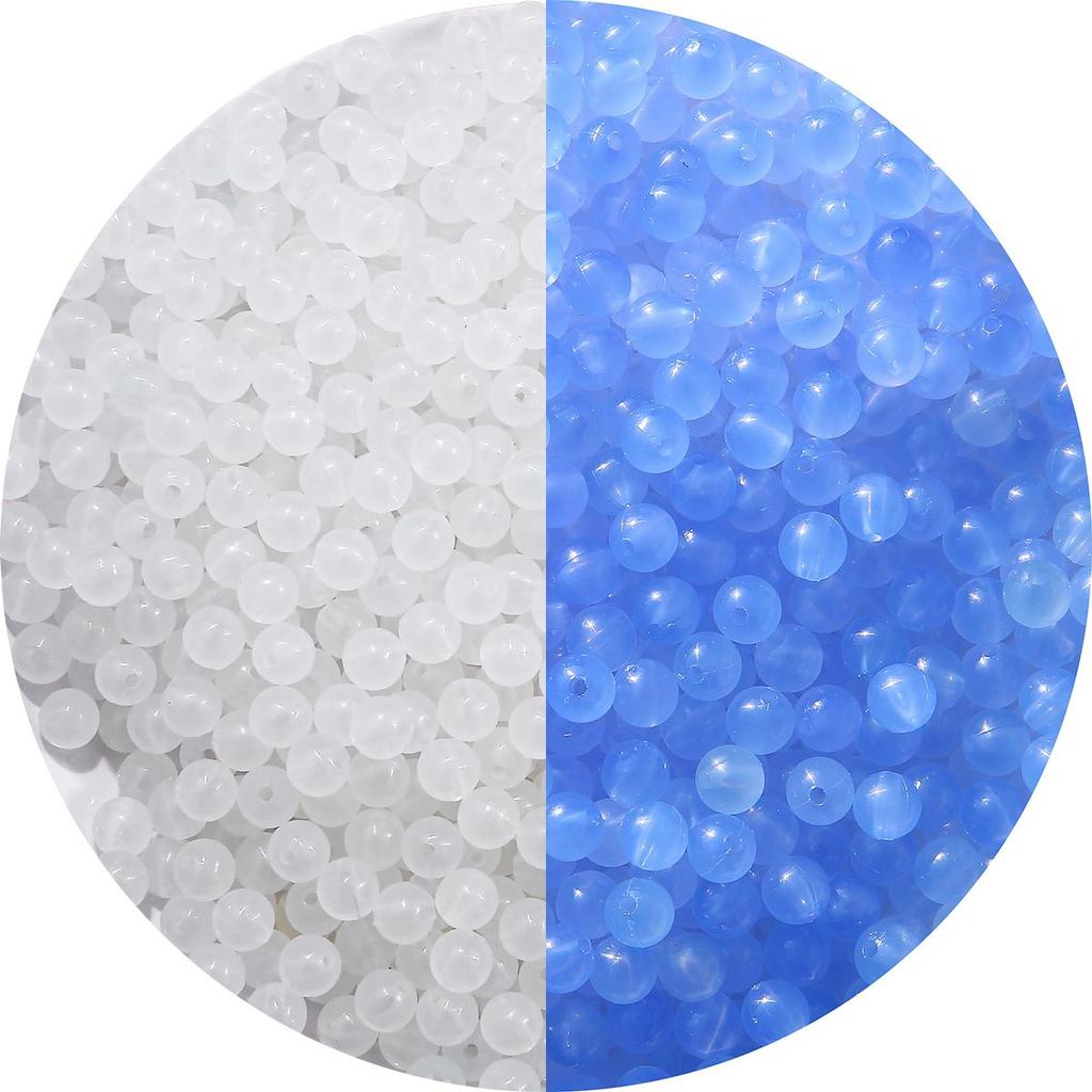 20g/bag 8mm Acrylic Beads Can Change Color Under UV Light DIY Bracelet Necklace Earrings Jewelry Accessories