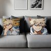 K-Katsuki Bakugo Anime Cushion Cover Pattern Soft Plush Pillow Case For Home Living Room Sofa Deco