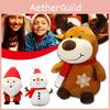 Adorably Soft Christmas Plush Santa Elk Snowman Stuffed Doll For Kids And Adults