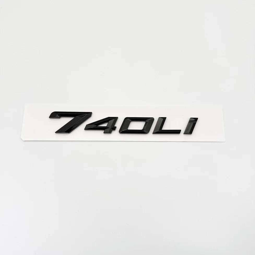 ABBS1 New Font Numbers Letters 735i 740i 760i 735Li 740Li XDrive Chrome Silver Black ABS Emblem for 7 Series Car Trunk Logo Sticker