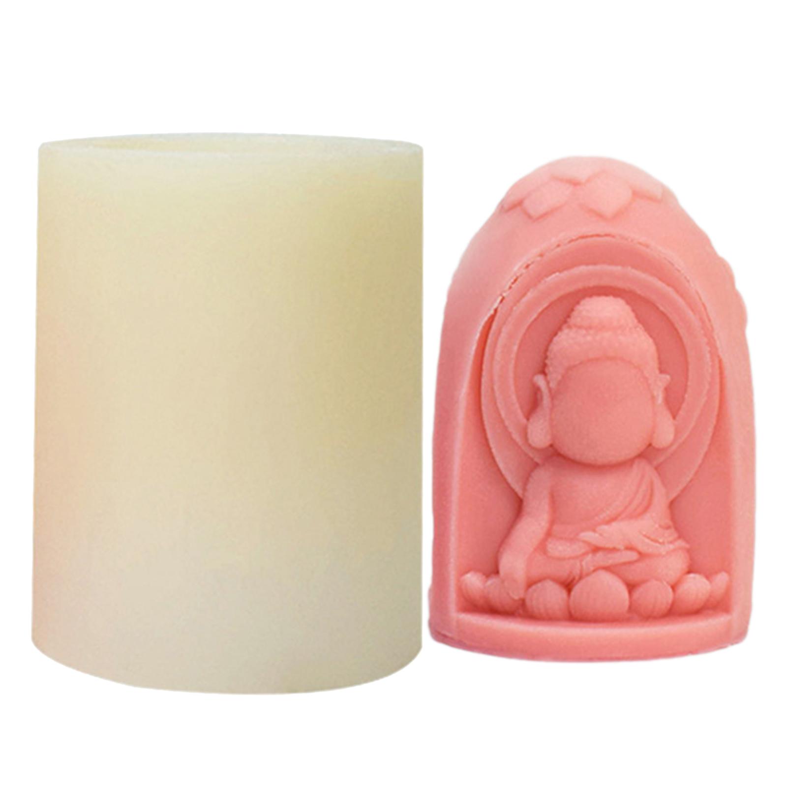 

Художественная силиконовая форма для свечей Будды. Гибкая силиконовая форма для изготовления свечей в форме Будды для любителей и верующих.