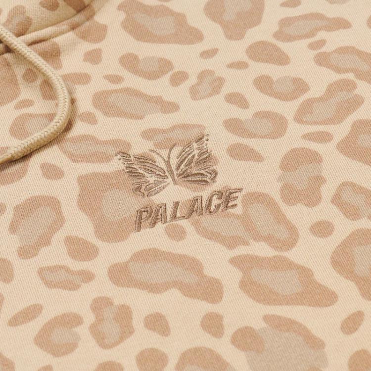 Palace x Needles Hood Sand Unisex Tops Tan P27NDCS005