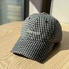 Hochwertige neue karierte Kappen mit Buchstabenstickerei für Herren und Damen, vielseitige Baseballkappen mit breiter Krempe und weichem Oberteil zeigen einen kleinen Trend