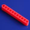 5 Pieces 12 Holes Hex Bit Organiser Screwdriver Bit Holder Plastic 1/4 Inch Hex Shank Drill Bit Storage for Case