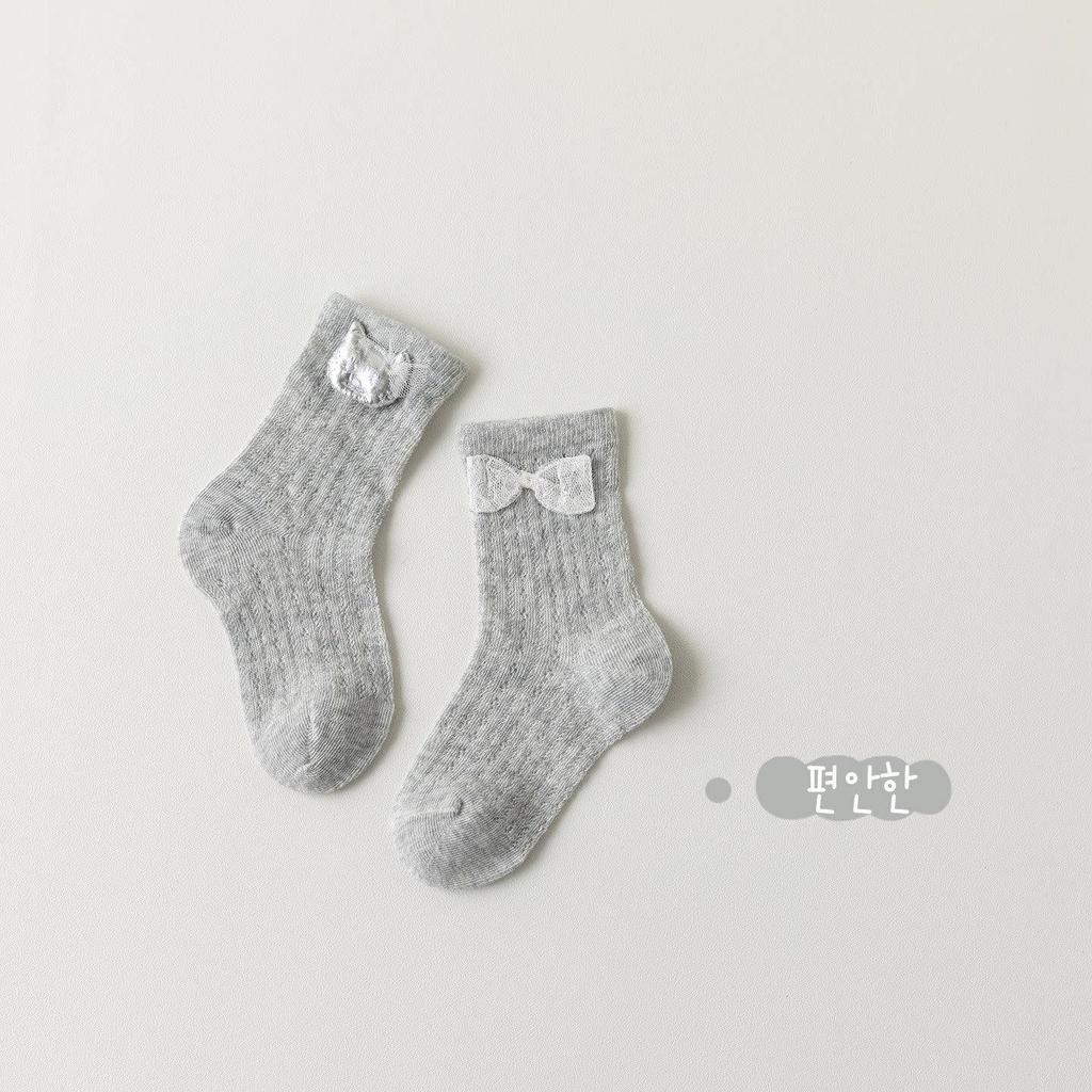 Mädchen Sommer Dünn Nahtlos Wadenmitte Atmungsaktiv Einfarbig Mückenschutz Baby Rüschensocken