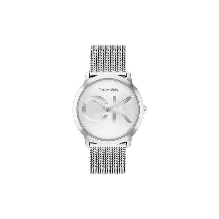 Calvin Klein Quartz Watch Steel Strap Silver Dial Simple Logo Watch Unisex watches 25300009 25300009