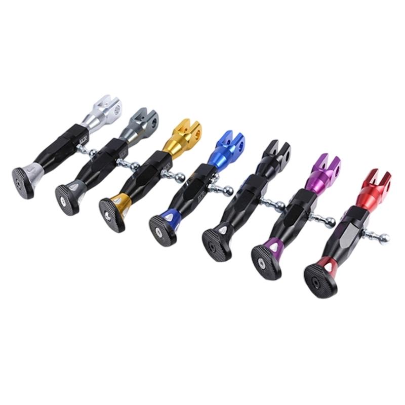 Customizable Length Adjustable Side Stand Foot Bracket for Motorcycles and Electric Bikes with Secure Connection Points