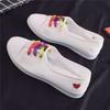 New low-top canvas shoes female student flat casual shoes sports casual board shoes lazy little white shoes