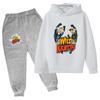 Wild Kratts Kids Spring Autumn Cartoon Print 2pcs Hoodie Pants Tracksuits 2-13 Years Boys Girls Casual Outfits Children Clothes