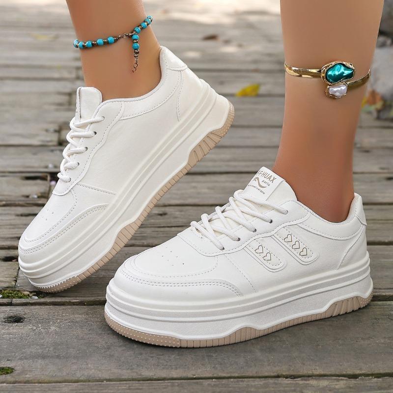 Fashion Hot selling Women's Thick Bottom Platform Sneakers Spring 2025 New Style Versatile Fashionable and beautiful Shoes Sole