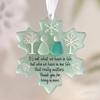 Snowflake-Shaped Sea Glass Friendship Decor Handmade Sea Glass Art Christmas Ornament Coastal Friendship Keepsake