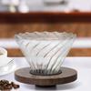 GONIN SAMA Coffee Dripper Stainless Steel Filter Paper Filter Coffee Mill with Transparent Black Drip Filter Cup