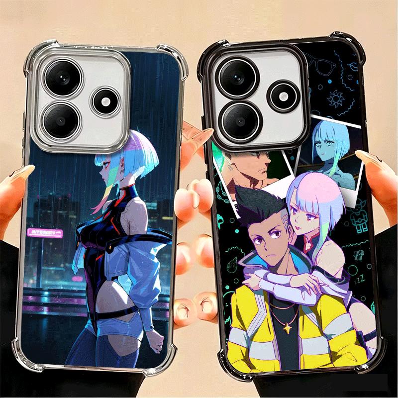 E-Edgerunners Anime Lucy Soft Phone Case For Xiaomi Poco X7 X8 Pro Max X6 X5 X3 F8 Ultra F7 M8 M7 M5S Redmi 15C 15A 15 14C 13C 1