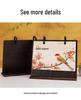 2026 Creative Wooden Desk Calendar Set: Chinese Style Monthly Calendar with Stand and Gift Box
