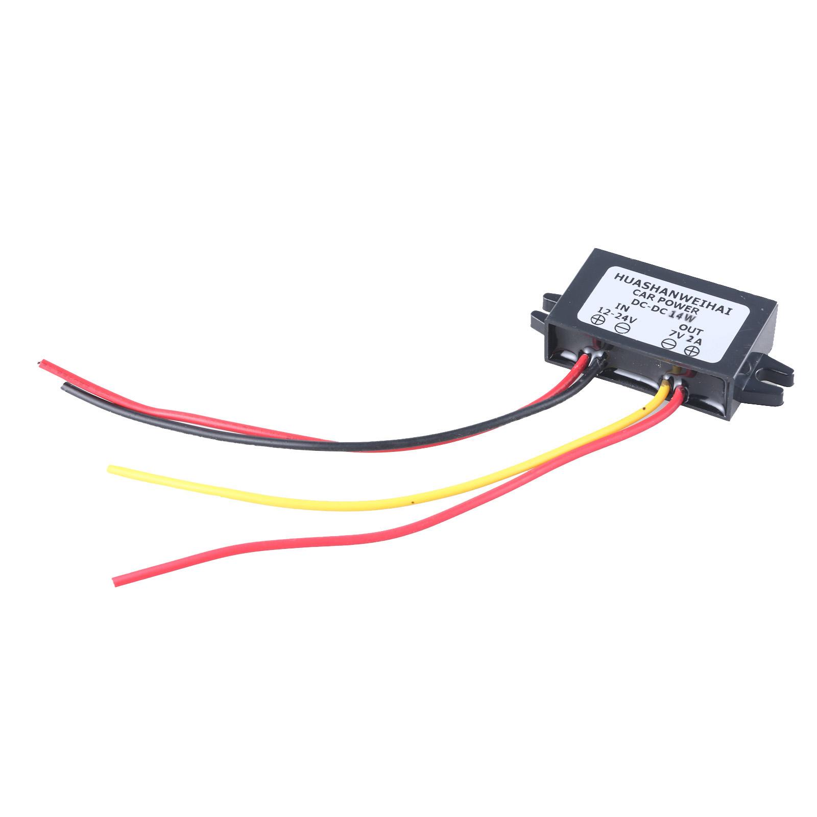 

12V-24V To 7V 2A Converters Module Waterproof Construction For Motorcycle Outdoor Equipment Power Conversion