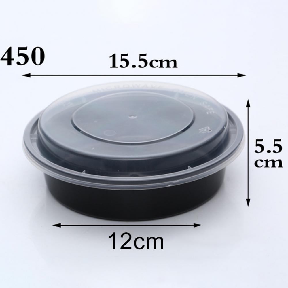 

50 шт. одноразовая коробка для еды на вынос, безопасная для использования в микроволновой печи, кухонная миска для упаковки еды в ресторане, миска для салата, контейнер для хранения еды Bento, столовая посуда