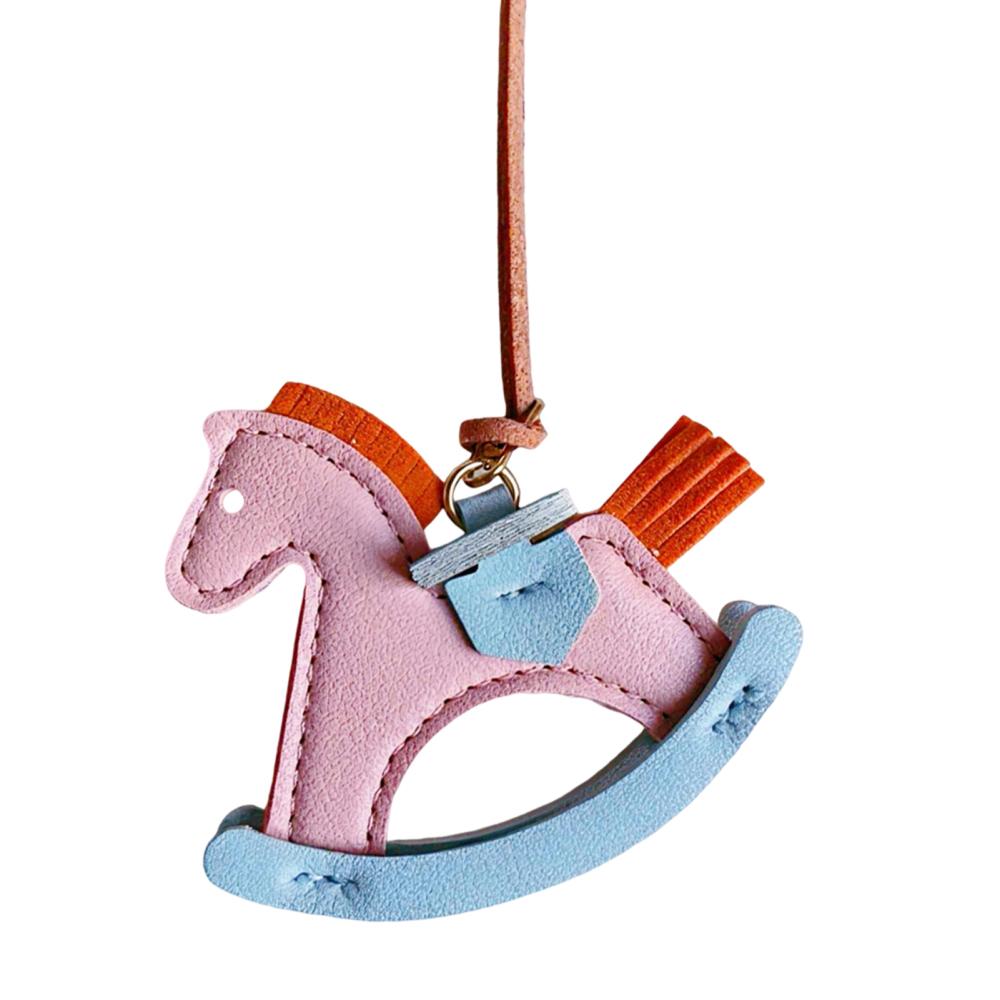 Car Ornaments Adorable Horse-shaped Car Mirror Pendant Horse Bag Charm for Trailer RV Truck Automotive Sedan Pickup Backpack
