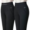 Mother Spring Pants High Waist Casual Stretch Pockets Solid Color Match Top Slim Fit Plus Size Pencil Women Clothing