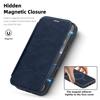 Custodia a Portafoglio in Pelle di Lusso con Porta Carte per iPhone 16 Pro Max 15 Pro 14 13 12 11 per Magsafe Antiurto Ricarica Wireless Cover Magnetica Bumper