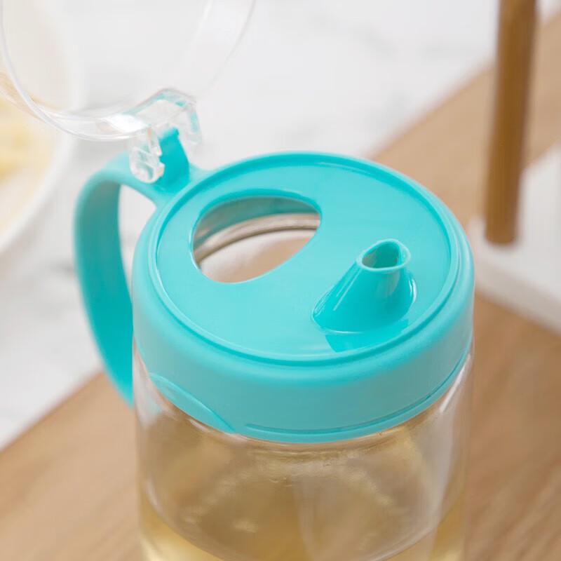 Camellia Glass Anti-Leak Oil Dispenser Bottle