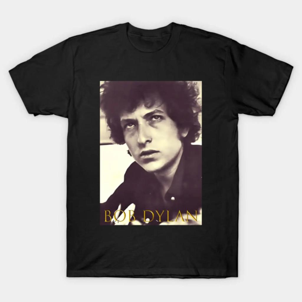 Bob Dylan Vintage T Shirt Vintage Stylish Graphic Homme Stretched Top For Everyday Wear Soft Streetwear Casual