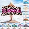 Printed Microfiber Beach Towel With High Water Absorption For Beach And Outdoor Activities
