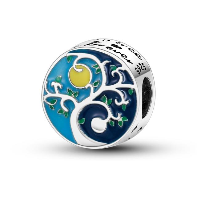 925 Sterling Silver Green Series Cactus Avocado Clover Pendant Diy Charm Beads Fit Original Bracelet Women Jewelry Gift