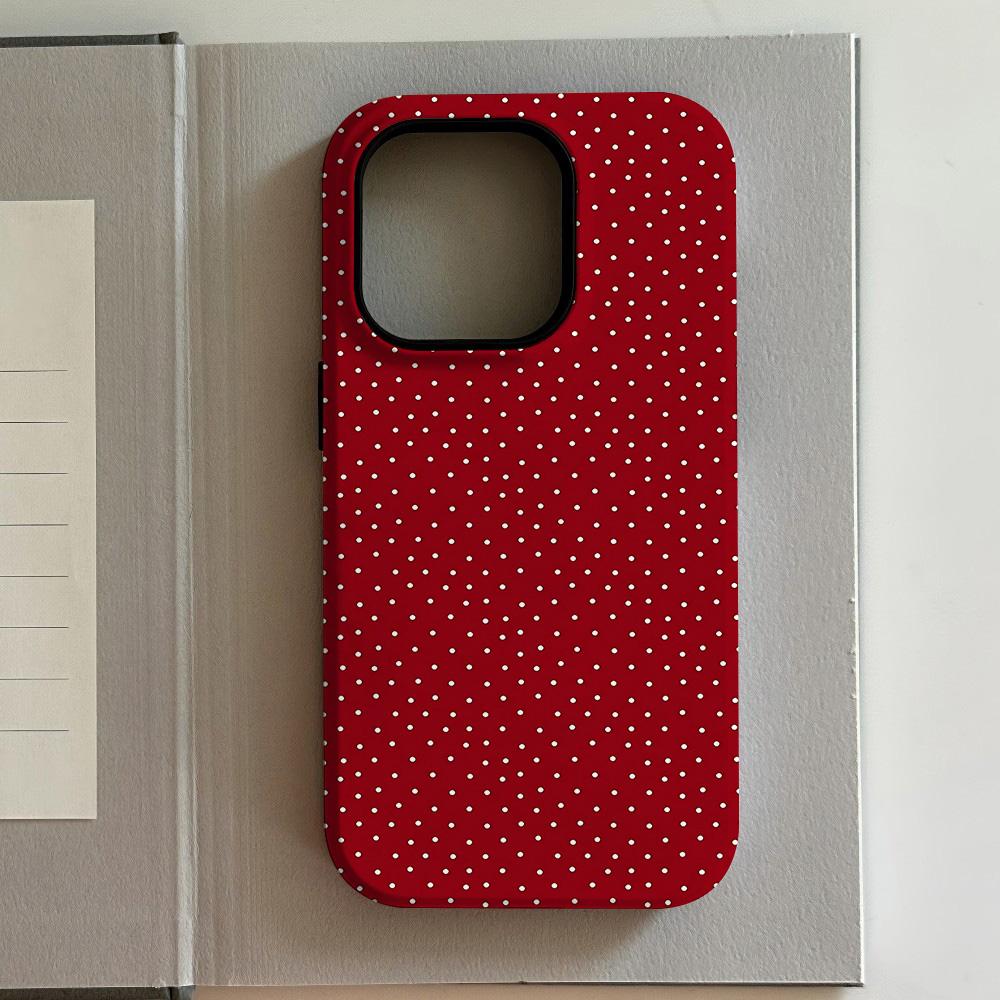 

Роскошный Цветной Текстурированный Чехол-бампер в горошек для iPhone 17 16 15 14 13 12 11 Air Pro Max Plus Роскошная Двухслойная Задняя Крышка iPhone 13