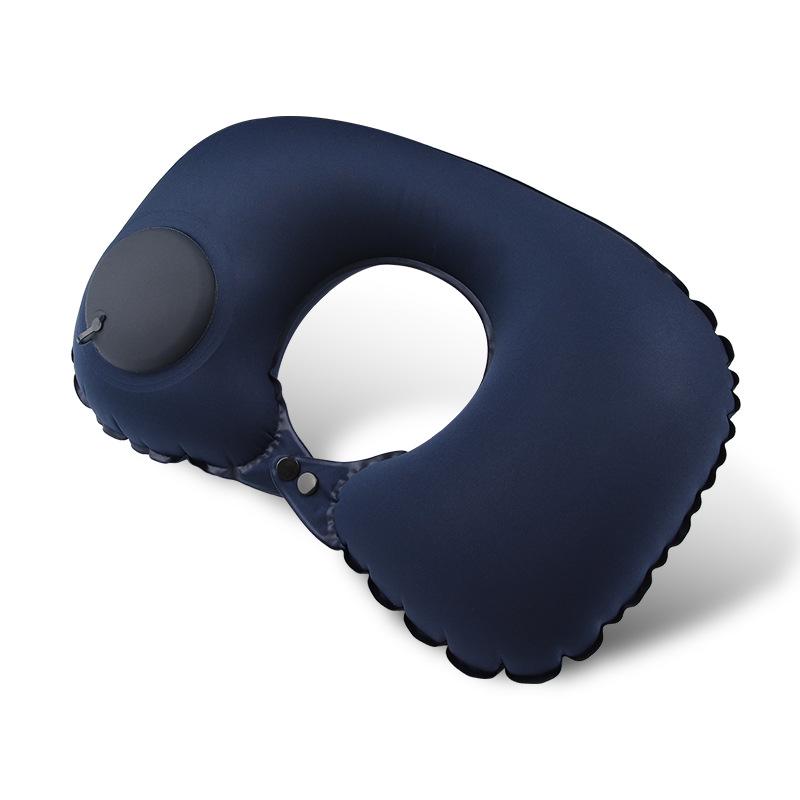Custom Inflatable U-Shaped Travel Neck Pillow for Car & Airplane