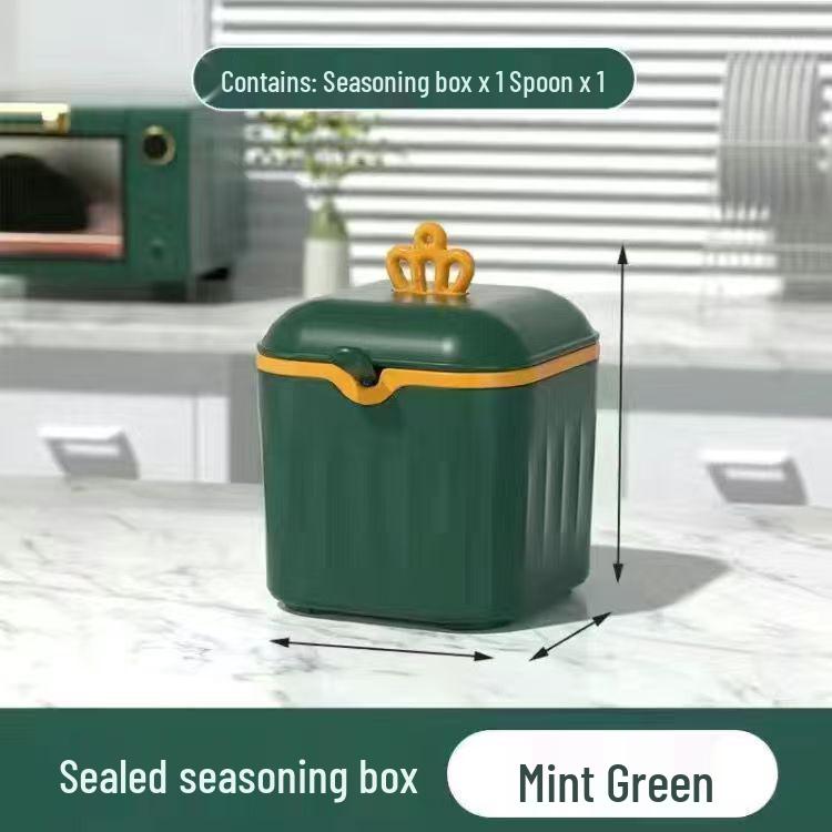 Moisture-Proof Seasoning Box Set: Sealed Spice Jars & Multi-Compartment Storage