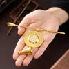 Chinesischer Messing-Reinkupfer-Räucherstäbchenhalter DIY Räucherkegel Retro Antiker Stil für Meditation Wohnzimmer Aromatherapie