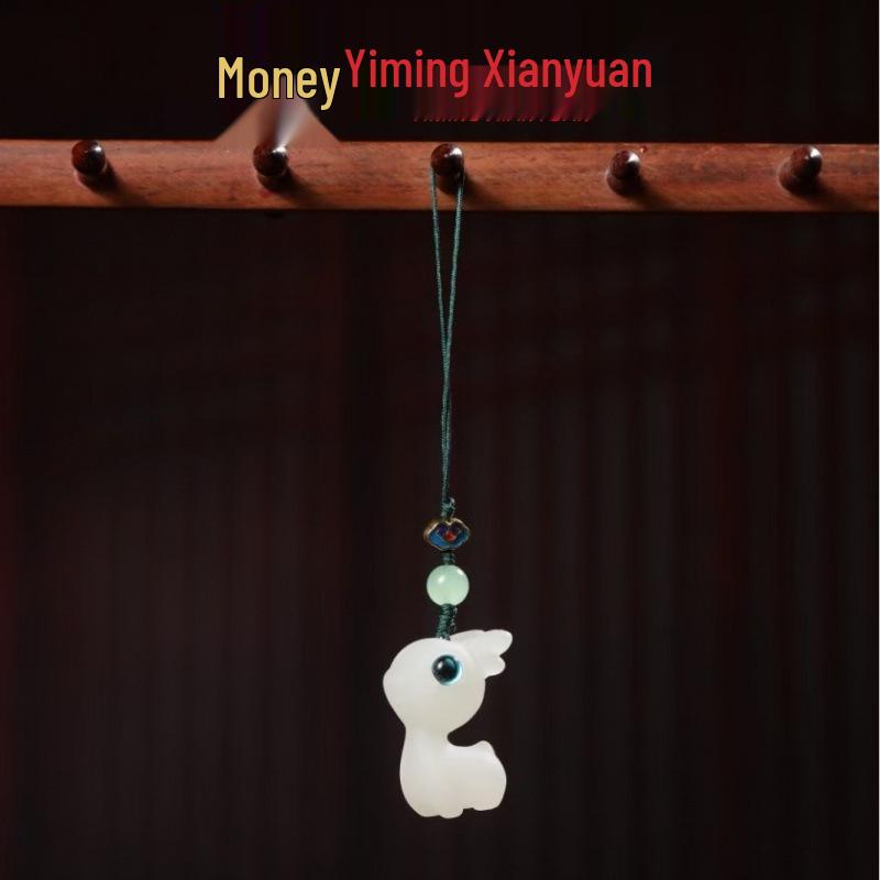 Деревянный подвес-брелок  Олень и Сандал  для телефона и ключей - Деревянный кулон для мужчин и женщин