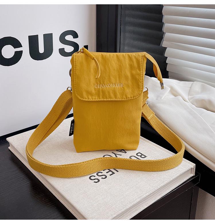 Women's Nylon Canvas Crossbody Handbag - Mini & Lightweight for Autumn/Winter