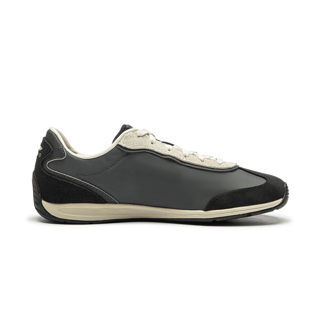 Li Ning Slip Resistant, Abrasion Resistant, Lightweight Low Top Casual Shoes Women's Gray Black AGCW368-3