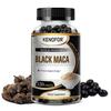 Black Maca Capsules 1000mg Peruvian Maca Root Herbal Extract Supplement for Vitality and Energy Support