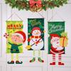 Colorful Christmas Door Hanging Banner for Festive Decoration