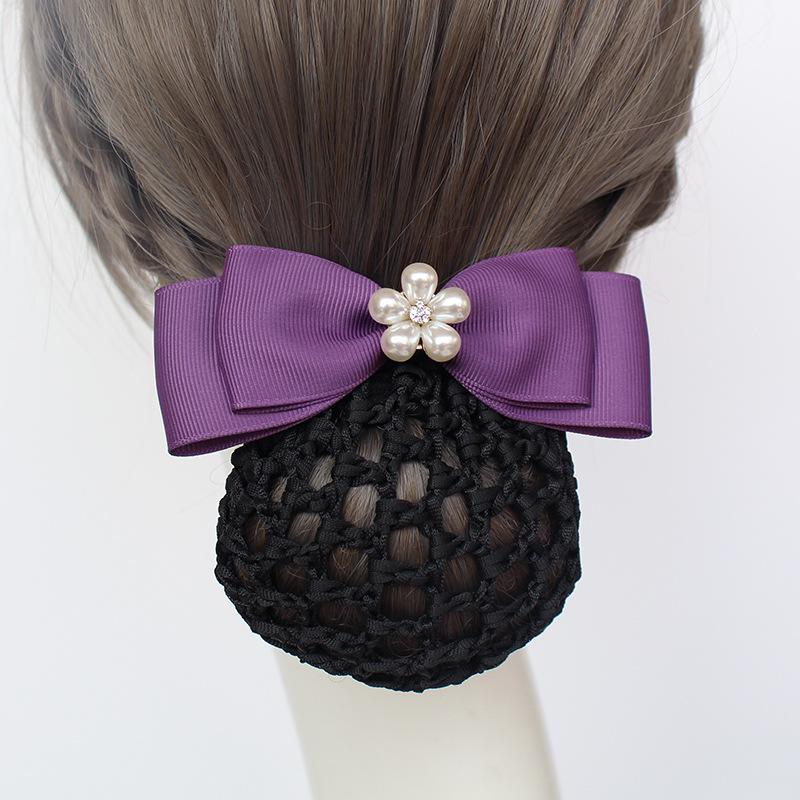 Nurse Head Flower Work Disc Hair Bank Hotel Restaurant Waiter Work Hair Net Pocket Disc Hair Headgear Hair Accessories New