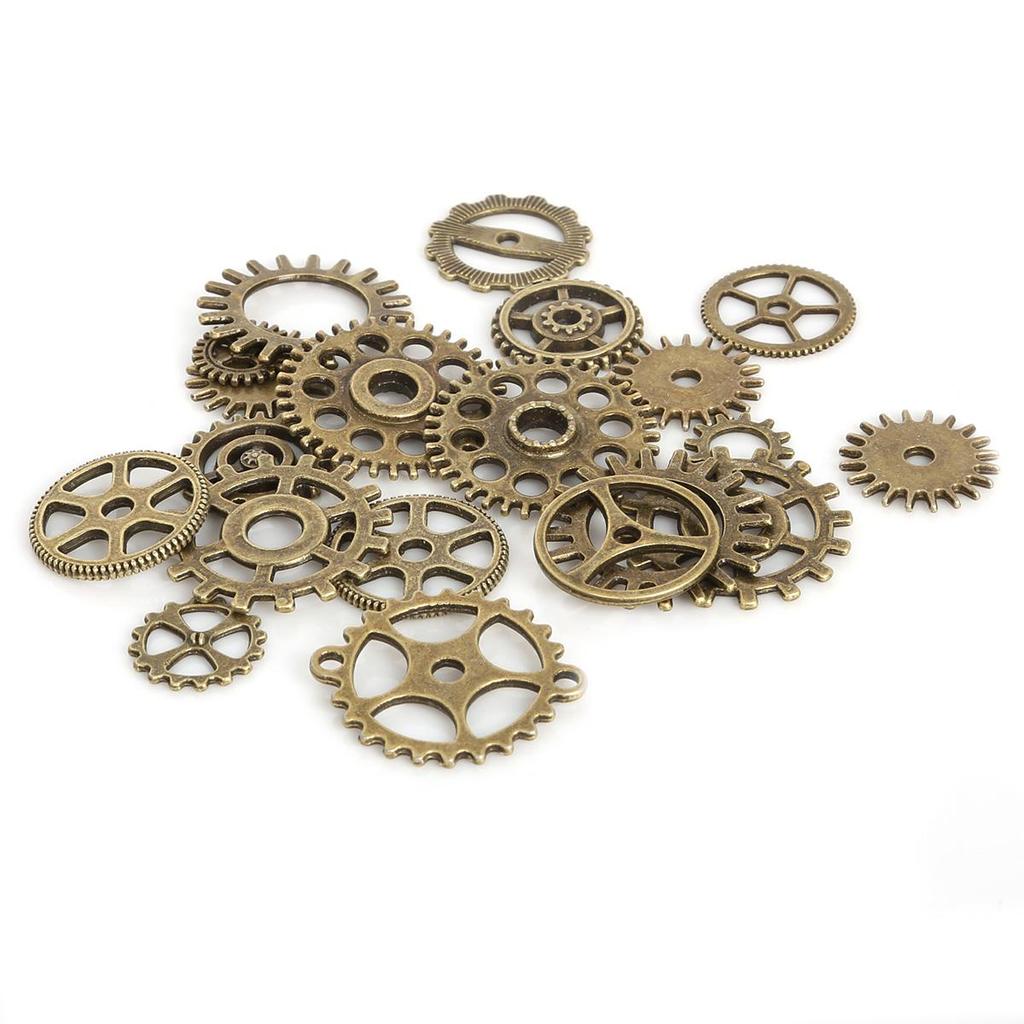 Metal Mixed Gear Charm Pendant DIY Jewelry Accessories Findings Supplies For Jewelry Making