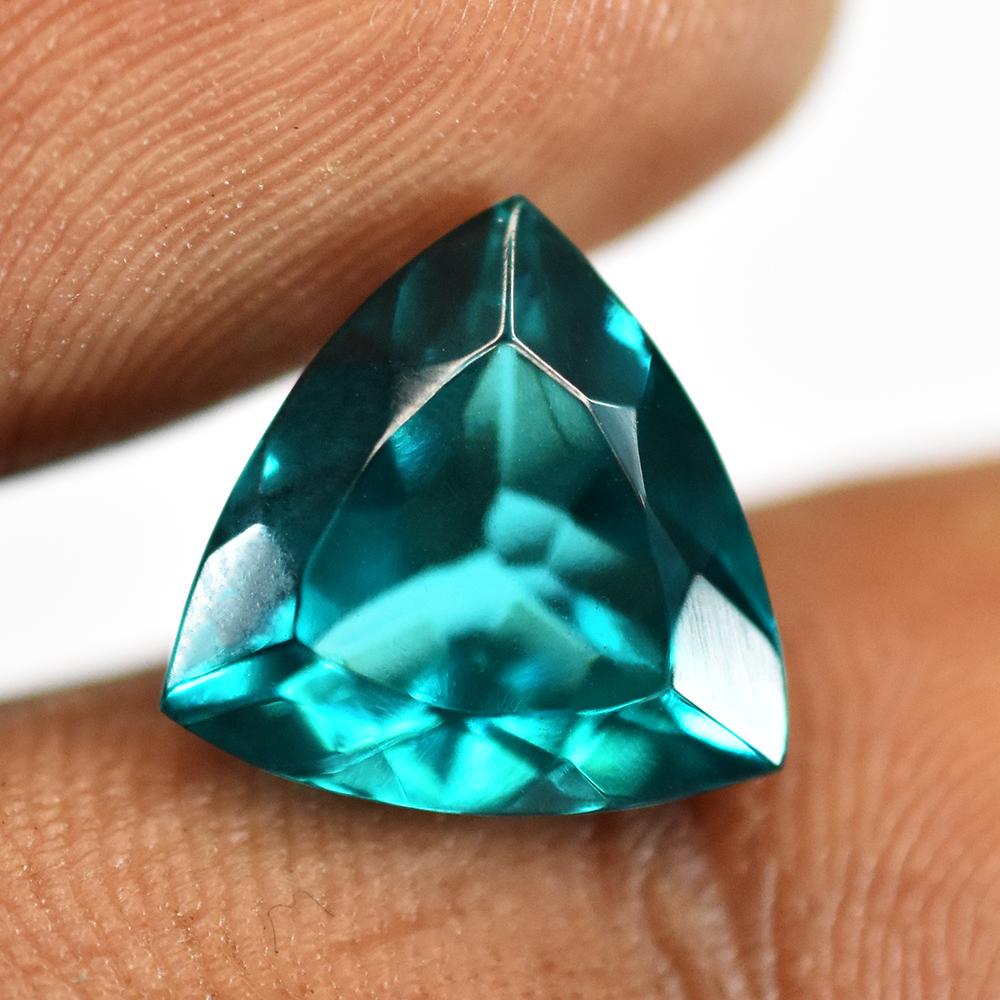Natural Green Tourmaline Loose Gemstone 7 ct Trillion Shape October Birthstone for Gem Collections