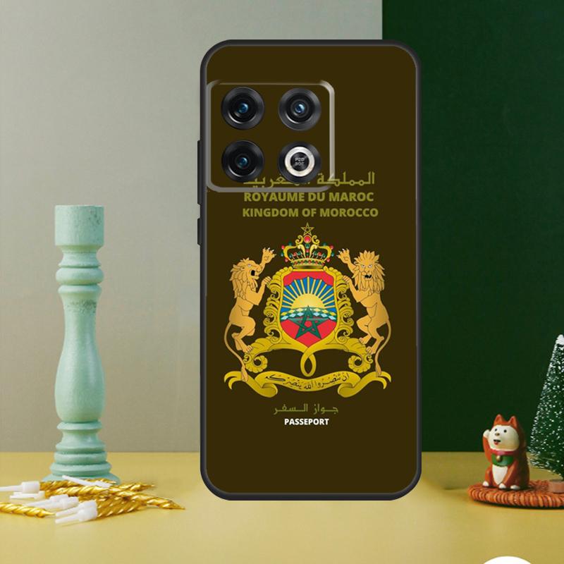 Morocco Flag Coat Of Arms Phone Case For OnePlus 13 12 11 13R 12R 10R 9 10 Pro 8T 9RT 10T Nord 4 CE 2 3 Lite N20 N30