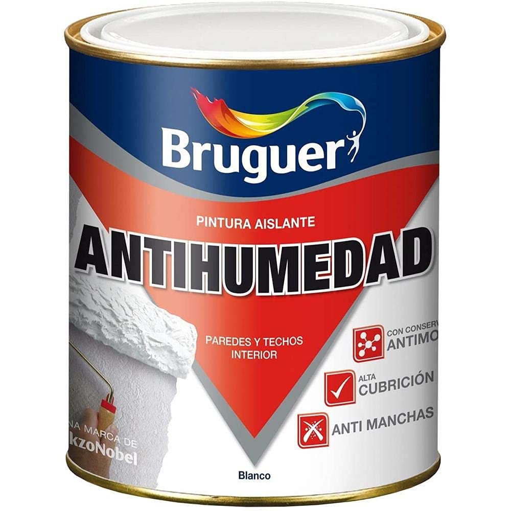 Matte White Anti-humidity Paint 0.750l Bruguer 5056558