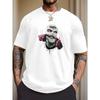 Everyday Style Fashion Clothing Men's Mask Pattern Men's Short Sleeve T-Shirt Comfortable Stretch Summer Fashion T-Shirt