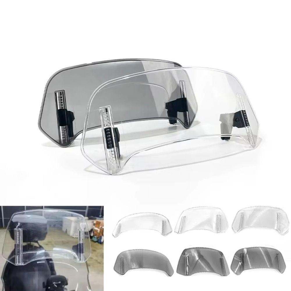 Adjustable Angle Moto Extension Windshield Universal Motorcycle Wind Screen  Front Vehicle