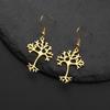 Science Biochemistry Neuron Earrings for Women Stainless Steel Tree of Life Drop Earrings Jewelry Gift 2026 Wholesale New