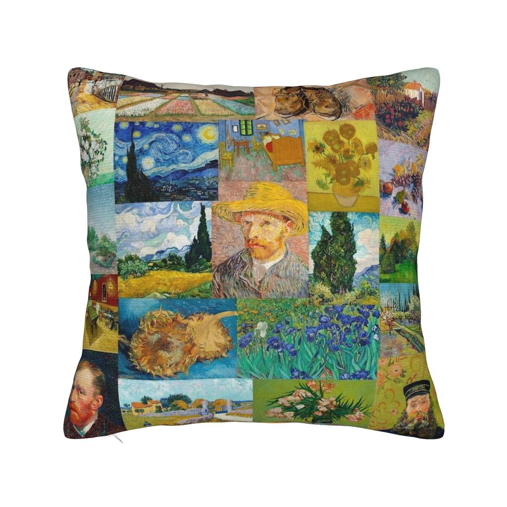 Van Gogh (2) Pillow Cover  Vintage Pillow Case For Chair Sofa Home Decor Soft Pillowcases Gift Idea