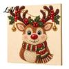 Progetti Artistici per Alleviare lo Stress Kit Perle Finte di Natale Pittura Capanna Innevata di Babbo Natale Kit Artigianale 3D Scintillante con Perline Fai da Te per Adulti Parete per le Festività Invernali di Casa