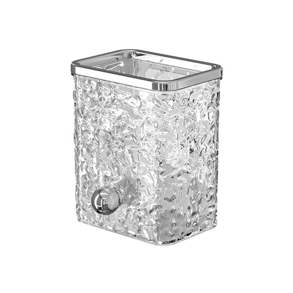 Stylish Glaciers Hanging Organizer for Toothbrush and Toothpaste Space Saving Box Self Adhesive Razors Storage Rack