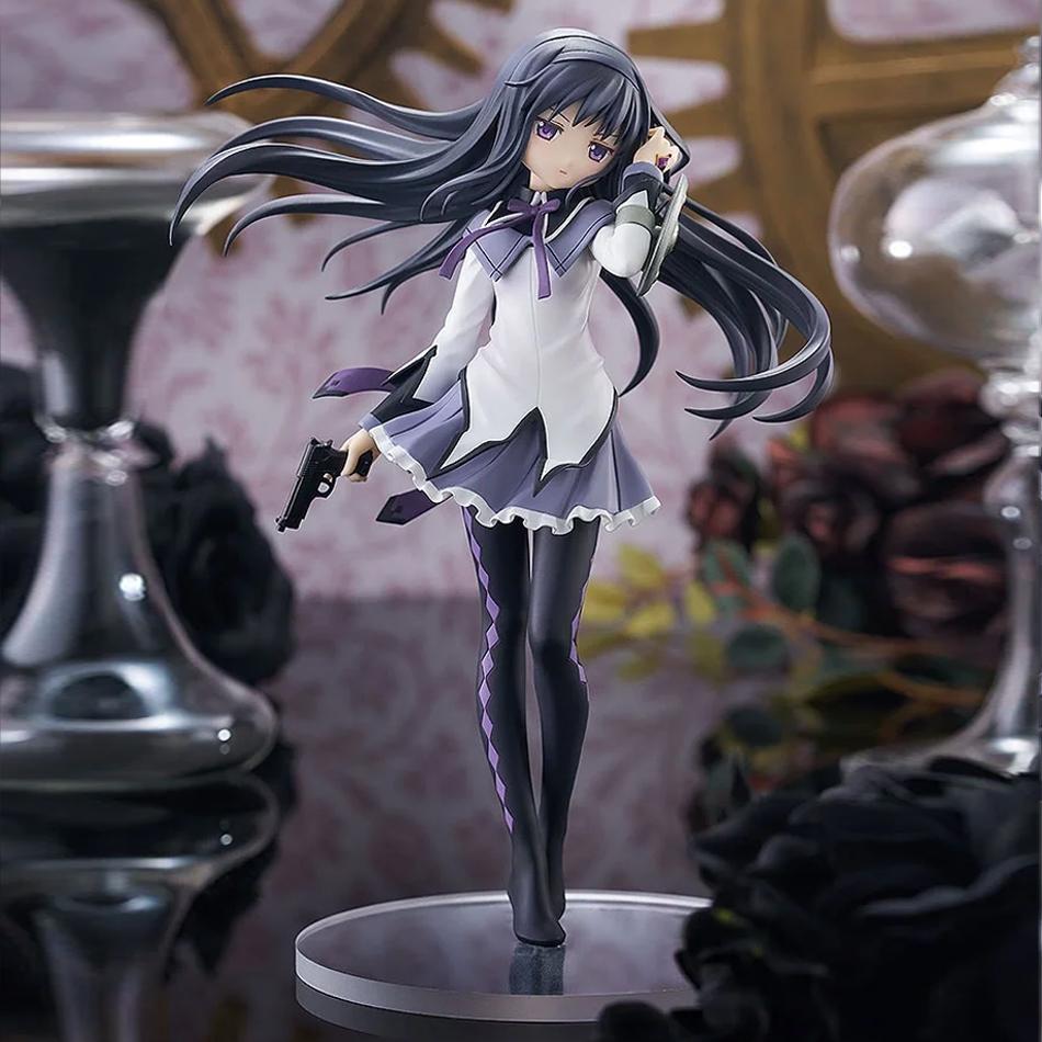 Anime Puella Magi Madoka Magica Figure 17cm Akemi Homura Action Figural Pvc Model Kawaii Decoration Doll Kid Toys Christma Gifts