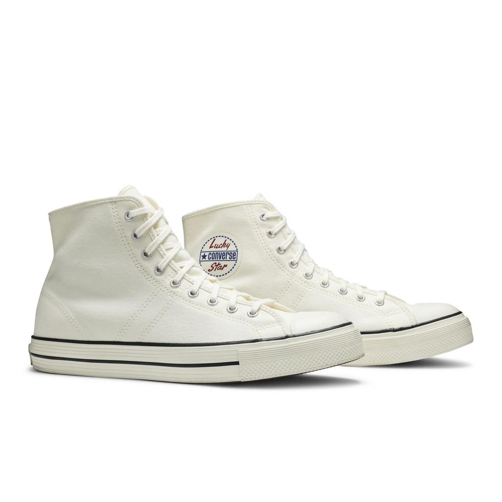 Converse Lucky Star Hi 'Egret' (Unisex) Egret / Black / Egret Canvas Shoes 163158C